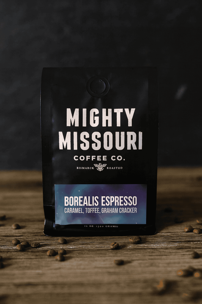 Borealis Espresso // Blend // Medium – Mighty Missouri Coffee Co. Borealis Espresso // Blend // Medium – Mighty Missouri Coffee Co.