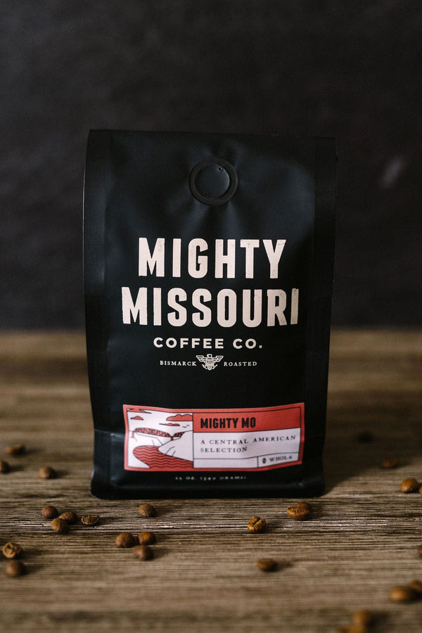 Mighty Missouri Coffee Company Mighty Mo Coffee. A Central American Selection roasted in Bismarck, North Dakota.