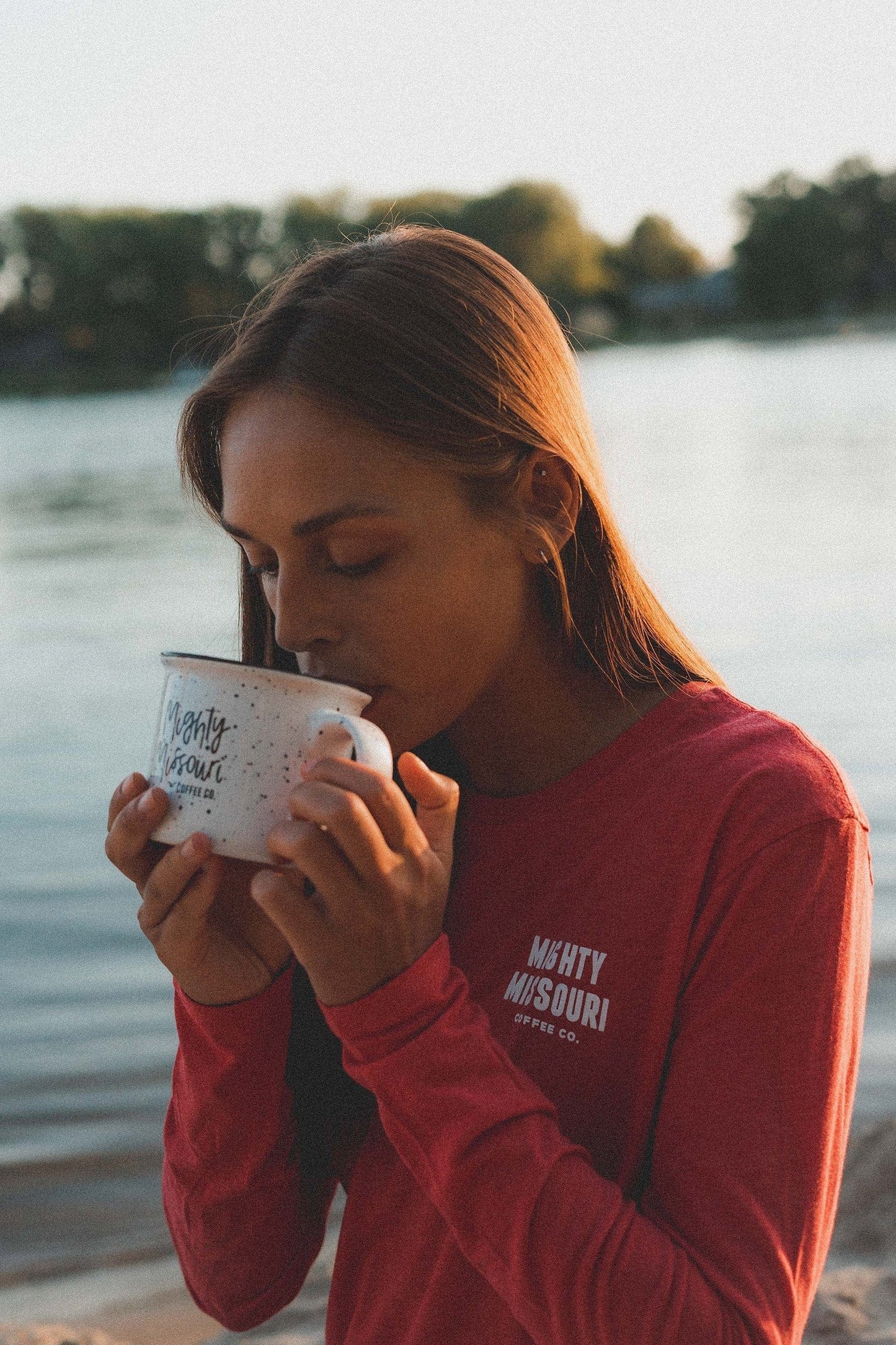 
                  
                    "Born in the Heart of the Northern Plains" Long Sleeve T-Shirt Mighty Missouri Coffee Co. 
                  
                